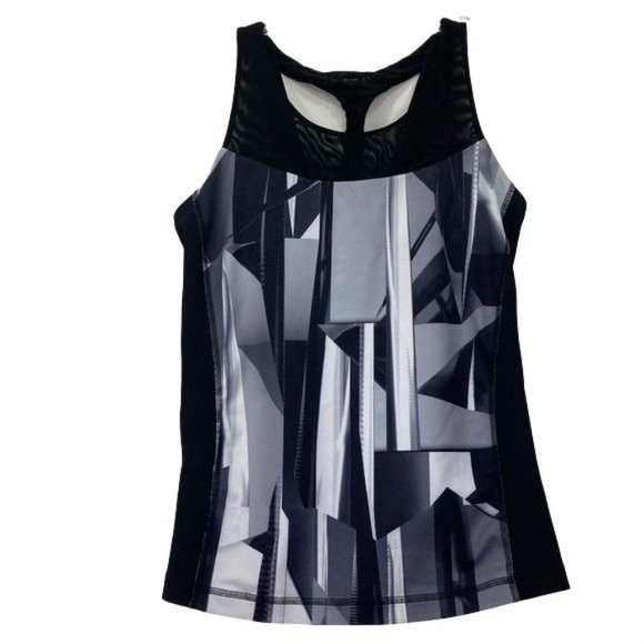 Alo Yoga black tank top and geometric design Woman - Picture 2 of 15